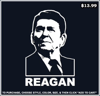 Ronald Reagan Picture T-Shirt - Reagan T-Shirts
